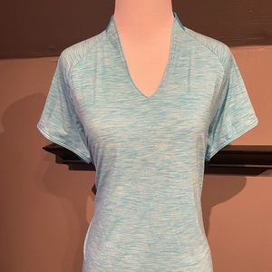 Blue Under Armour golf polo